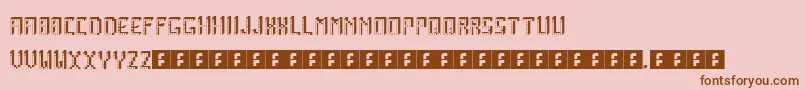 fuente ArcadeBoxes – Fuentes Marrones Sobre Fondo Rosa