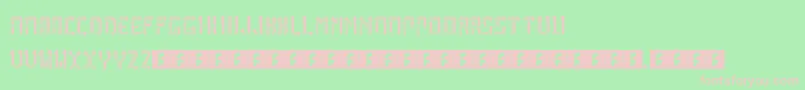 ArcadeBoxes-Schriftart – Rosa Schriften auf grünem Hintergrund