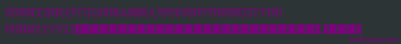 ArcadeBoxes-Schriftart – Violette Schriften auf schwarzem Hintergrund