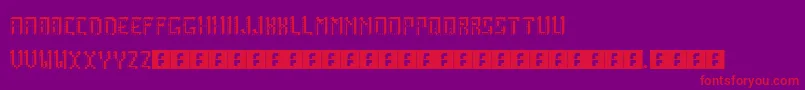 ArcadeBoxes Font – Red Fonts on Purple Background