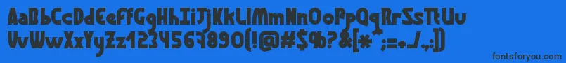Шрифт GraphismeBold – чёрные шрифты на синем фоне