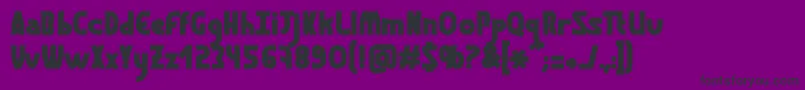 GraphismeBold-Schriftart – Schwarze Schriften auf violettem Hintergrund