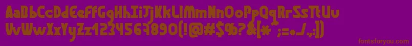 GraphismeBold Font – Brown Fonts on Purple Background