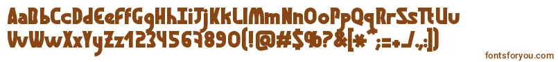 Шрифт GraphismeBold – коричневые шрифты на белом фоне