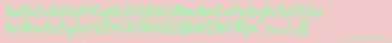 GraphismeBold Font – Green Fonts on Pink Background