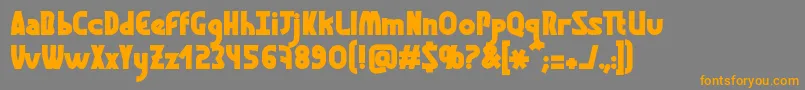 GraphismeBold Font – Orange Fonts on Gray Background