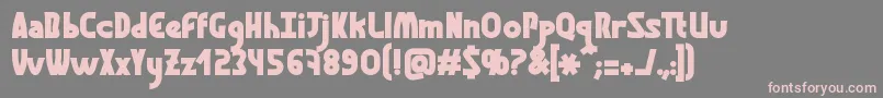 Saiba mais sobre a fonte GraphismeBold Fonte GraphismeBold – fontes rosa em um fundo cinza