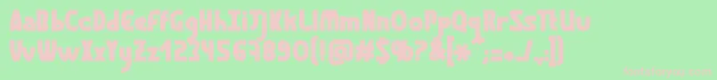 GraphismeBold Font – Pink Fonts on Green Background