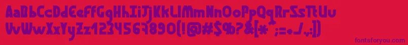 GraphismeBold Font – Purple Fonts on Red Background
