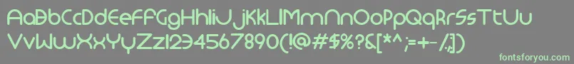Monoglyceridedemibold-Schriftart – Grüne Schriften auf grauem Hintergrund