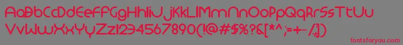 Monoglyceridedemibold Font – Red Fonts on Gray Background