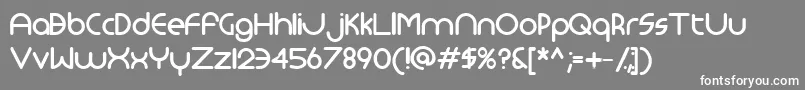 フォントMonoglyceridedemibold – 灰色の背景に白い文字