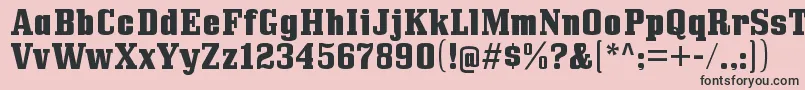 BullpenhvRegular Font – Black Fonts on Pink Background