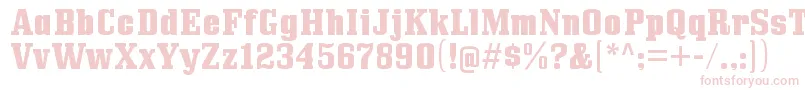 Шрифт BullpenhvRegular – розовые шрифты на белом фоне
