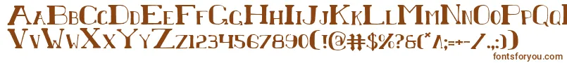 Chardin Font – Brown Fonts on White Background