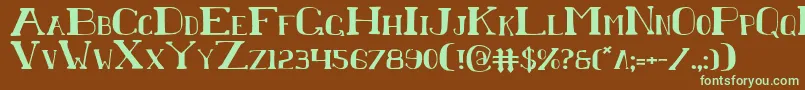 Chardin Font – Green Fonts on Brown Background