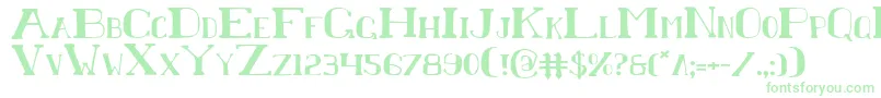 Chardin Font – Green Fonts on White Background