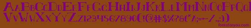 Chardin Font – Purple Fonts on Brown Background