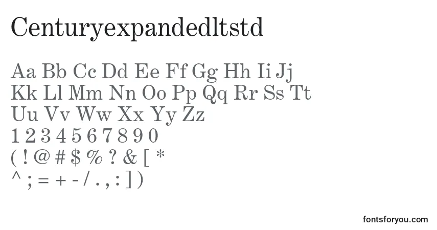 Centuryexpandedltstd Font – alphabet, numbers, special characters