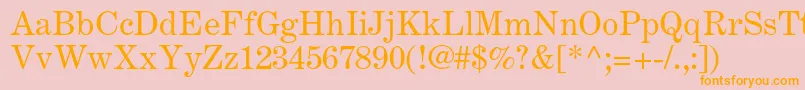 Centuryexpandedltstd Font – Orange Fonts on Pink Background