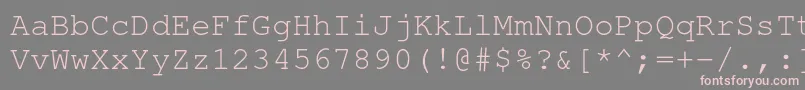NimbusmonoRegular Font – Pink Fonts on Gray Background