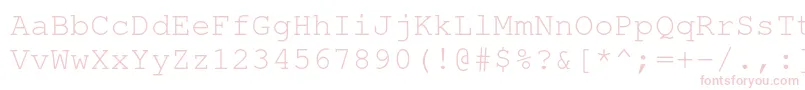 NimbusmonoRegular Font – Pink Fonts on White Background