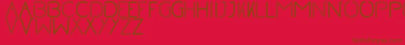 En savoir plus sur la police NoRegularInline Police NoRegularInline – polices brunes sur fond rouge