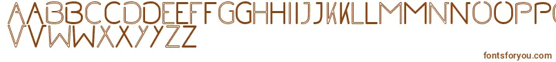 NoRegularInline-Schriftart – Braune Schriften