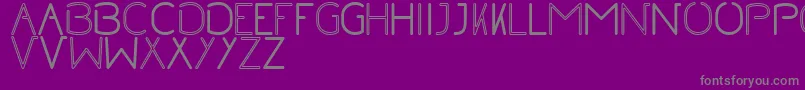Police NoRegularInline – polices grises sur fond violet