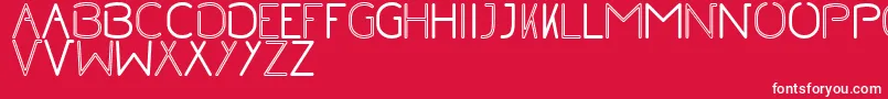 NoRegularInline Font – White Fonts on Red Background