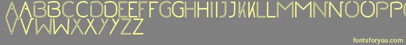 Weitere Informationen zur NoRegularInline-Schriftart NoRegularInline-Schriftart – Gelbe Schriften auf grauem Hintergrund