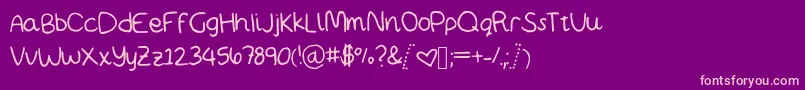 More about Mwbubbly Font Mwbubbly Font – Pink Fonts on Purple Background