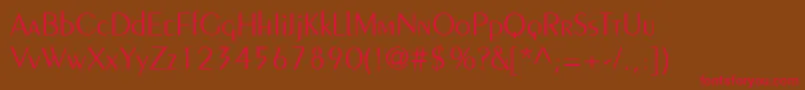 Eiffel Font – Red Fonts on Brown Background