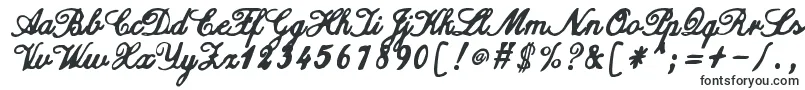 Czcionka ZaiCalligraphyscripthandwritten – króliki czcionki