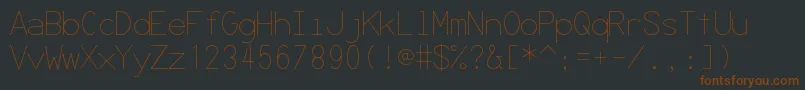 Secret ffy Font – Brown Fonts on Black Background