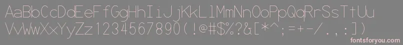 Secret ffy Font – Pink Fonts on Gray Background