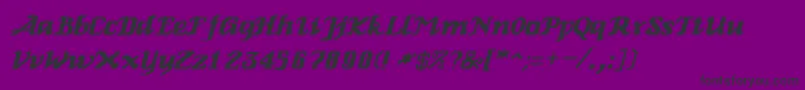 Genoa Font – Black Fonts on Purple Background