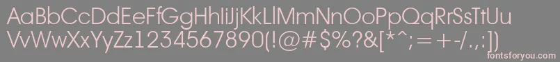 Avant17 Font – Pink Fonts on Gray Background