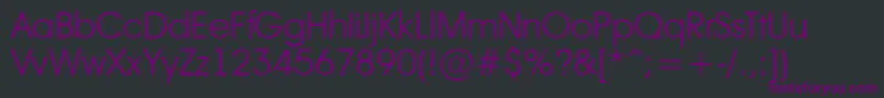 Avant17 Font – Purple Fonts on Black Background