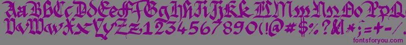 Argfasts Font – Purple Fonts on Gray Background