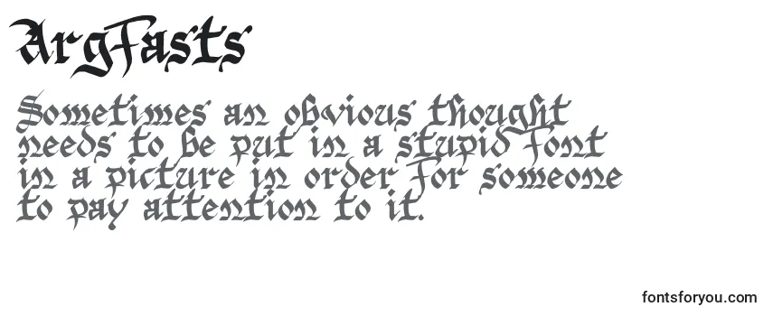 Argfasts Font