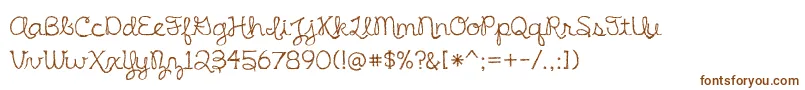 BmdIrishSpaghetti Font – Brown Fonts on White Background