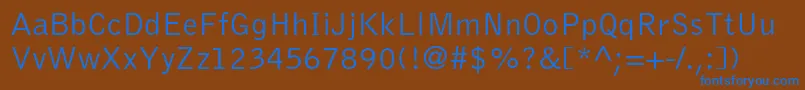 Шрифт BellgothicstdLight – синие шрифты на коричневом фоне