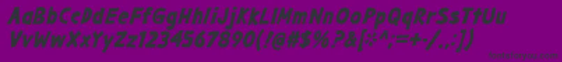 GargleBdIt Font – Black Fonts on Purple Background