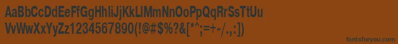 Pragmaticactt60b-fontti – mustat fontit ruskealla taustalla