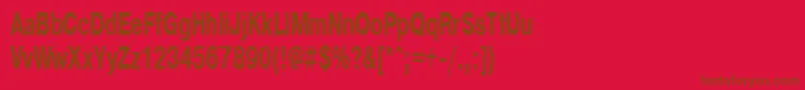 Pragmaticactt60b Font – Brown Fonts on Red Background