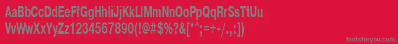 Pragmaticactt60b Font – Gray Fonts on Red Background