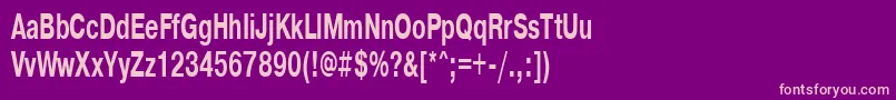 Pragmaticactt60b Font – Pink Fonts on Purple Background