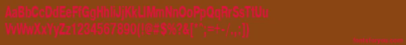 Pragmaticactt60b Font – Red Fonts on Brown Background