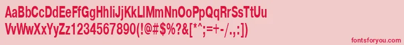 Pragmaticactt60b Font – Red Fonts on Pink Background